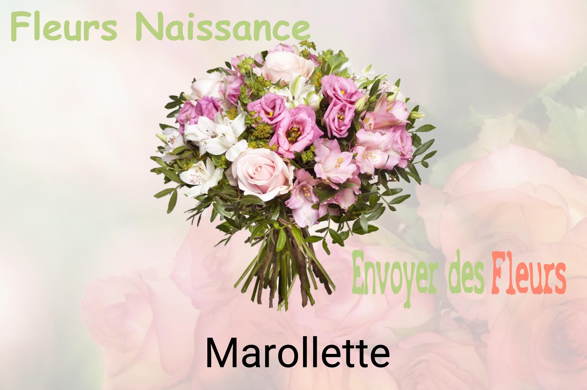Bouquet de fleurs de naissance livré à Marollette